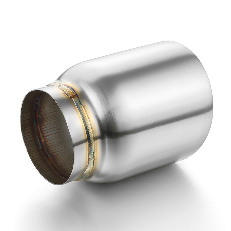 A-KARCK Exhaust Tip 3" Inlet Dual Wall, A-KARCK Double Wall Tailpipe Tip 3" Inlet 4" Outlet 5" Overall Length Weld On Decorate Car Tailpipe - Image 5